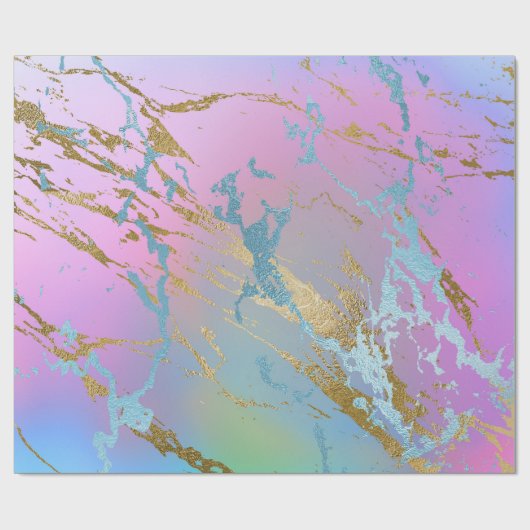 Luxus Ombre Lila rosa Marmor Geschenkpapier (Flach)