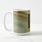 Luxus-Onyx mit Gold und Grün Kaffeetasse (Links)