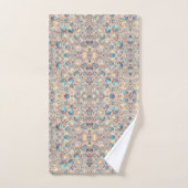 Luxus-Opal-Leoparden-Druckmuster Badhandtuch Set (Handtuch)