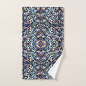 Luxus-Opal-Leoparden-Druckmuster Badhandtuch Set (Handtuch)