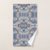 Luxus-Opal-Leoparden-Druckmuster Badhandtuch Set (Handtuch)
