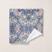 Luxus-Opal-Leoparden-Druckmuster Badhandtuch Set (Waschlappen)