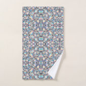 Luxus-Opal-Leoparden-Druckmuster Badhandtuch Set (Handtuch)