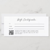 Luxus-Opal-Logo-QR-Code-Geschenkgutschein (Rückseite)