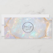 Luxus-Opal-Logo-QR-Code-Geschenkgutschein (Vorderseite)