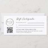 Luxus-Opal-Logo-QR-Code-Geschenkgutschein (Rückseite)