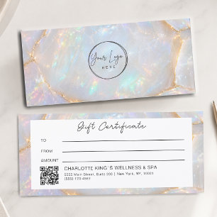 Luxus-Opal-Logo-QR-Code-Geschenkgutschein