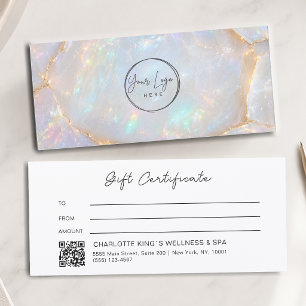 Luxus-Opal-Logo-QR-Code-Geschenkgutschein