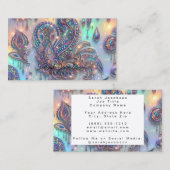 Luxus-Opal-Paisley-Diamant Visitenkarte (Vorne/Hinten)