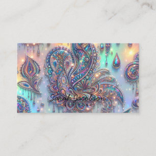 Luxus-Opal-Paisley-Diamant Visitenkarte