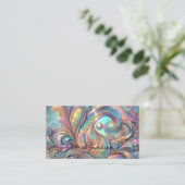 Luxus-Opal-Paisley-Diamant Visitenkarte (Stehend Vorderseite)