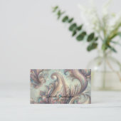 Luxus-Opal-Paisley Visitenkarte (Stehend Vorderseite)