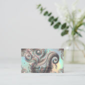 Luxus-Opal-Paisley Visitenkarte (Stehend Vorderseite)