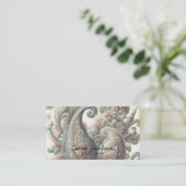 Luxus-Opal-Paisley Visitenkarte (Stehend Vorderseite)