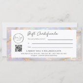 Luxus-Opal-QR-Code-Logo-Geschenkgutschein (Rückseite)