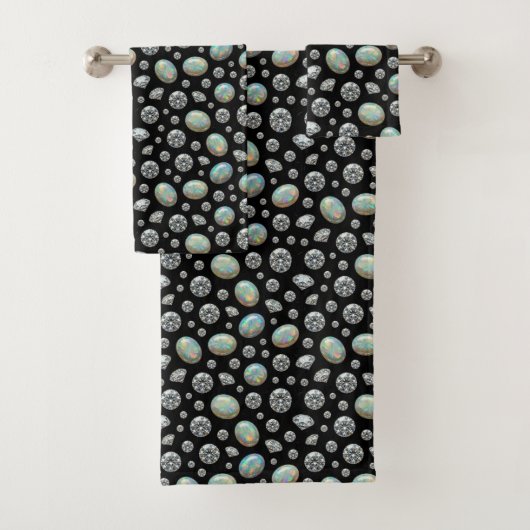 Luxus-Opal-und-Diamant-Handtuch-Set Badhandtuch Set (Insitu)