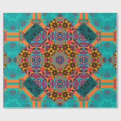 Luxus oramen arabesque nahtloses Muster Geschenkpapier (Flach)