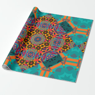Luxus oramen arabesque nahtloses Muster Geschenkpapier