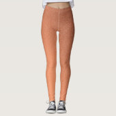 Luxus Orange Silver Leggings (Vorderseite)