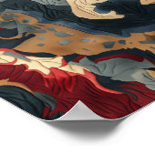 Luxus Oriental Rug Design Poster - Intricate Patt (Ecke)
