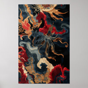 Luxus Oriental Rug Design Poster - Intricate Patt