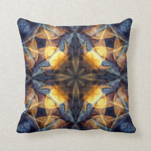 Luxus, ornamentales farbenfrohes Muster, marinebla Kissen
