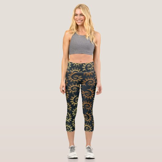 Luxus-Ornamente 39 Capri Leggings (Vorderseite)