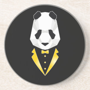 Luxus-Panda Getränkeuntersetzer