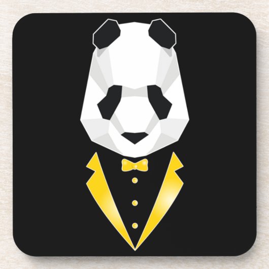 Luxus-Panda Getränkeuntersetzer (Vorderseite)