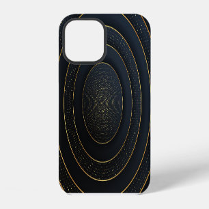 Luxus-Papier geschnitten: Goldener Gradient. iPhone 12 Hülle