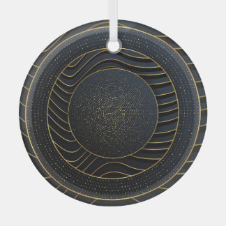 Luxus Papier schneiden goldene Hintergründe. Ornament Aus Glas