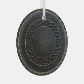 Luxus Papier schneiden goldene Hintergründe. Ornament Aus Glas (Vorderseite Rechts)