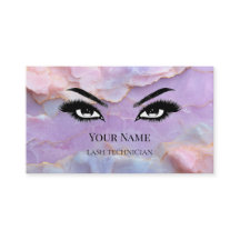 Luxus-Pastell-Marmor-Wimpernstylistin