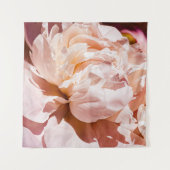 Luxus Peony Blume Blumenhintergrund Wandteppich (Vorderseite (Horizontal))