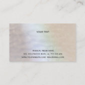 Luxus Perle Gold patina Tropfen Nagelsalon Visitenkarte (Rückseite)