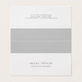 Luxus-Perle-Schlicht-Minimalist-Professionell Visitenkarten (Außenseite Aufgefaltet)