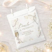 Luxus Perlen und Prosecco Brautparty Geschenktütchen (Ausgeschnitten)