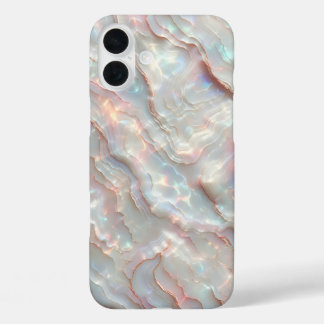 Luxus-Perlmutt-Achat-Handyhülle - Irisierend iPhone 16 Plus Hülle
