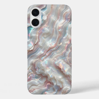 Luxus-Perlmutt-Achat-Handyhülle - Irisierend iPhone 16 Plus Hülle