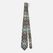 Luxus-Perser-Designer-Stil | Faux-Seiden-Halstuch Krawatte (Vorderseite)