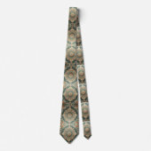 Luxus-Perser-Designer-Stil | Faux-Seiden-Halstuch Krawatte (Vorderseite)