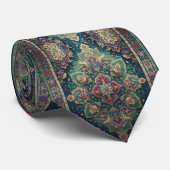 Luxus-Perser-Designer-Teppich | Faux-Seide-Halstuc Krawatte (Gerollt)