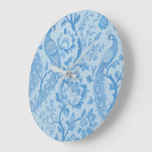 Luxus Persisch Blass Pfau Blau Muster Große Wanduhr (Winkel)