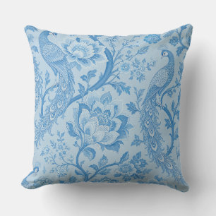 Luxus Persisch Blass Pfau Blau Muster Kissen