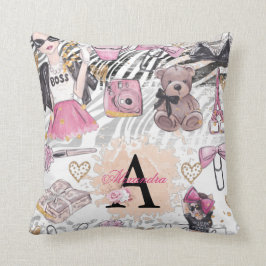 Luxus Personalisiert Girl Boss Kissen