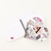 Luxus Personalisiert Girl Boss Zebra Notizblock (Innenseite)