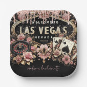 Luxus Personalisiert Las Vegas Bachelorette Pappteller (Vorderseite)
