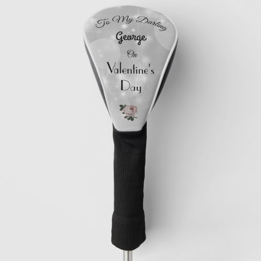 Luxus personalisiert Valentinstag Golf Headcover (Vorderseite)