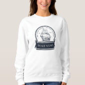 Luxus Personalisierter Name des Schiffes Sweatshirt (Vorderseite)
