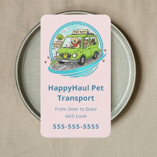 Luxus-Pet-Shuttle-Tiertransport-Spezialist Visitenkarte